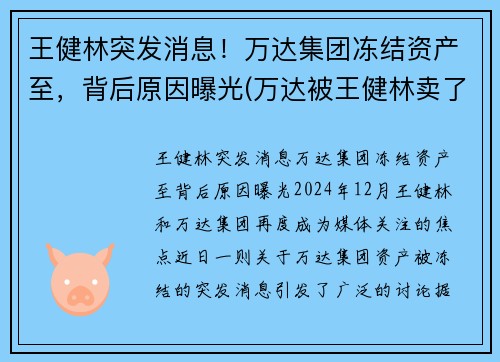 王健林突发消息！万达集团冻结资产至，背后原因曝光(万达被王健林卖了吗)